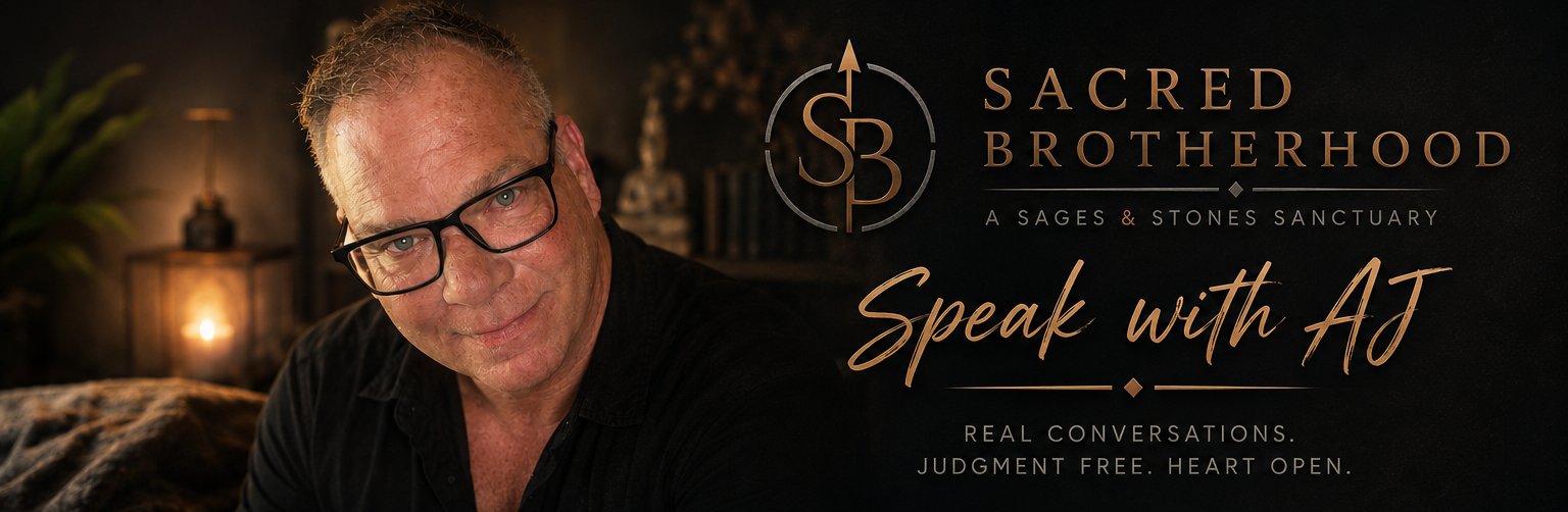 Speak with AJ — Sacred Brotherhood: real conversations, judgment free, heart open